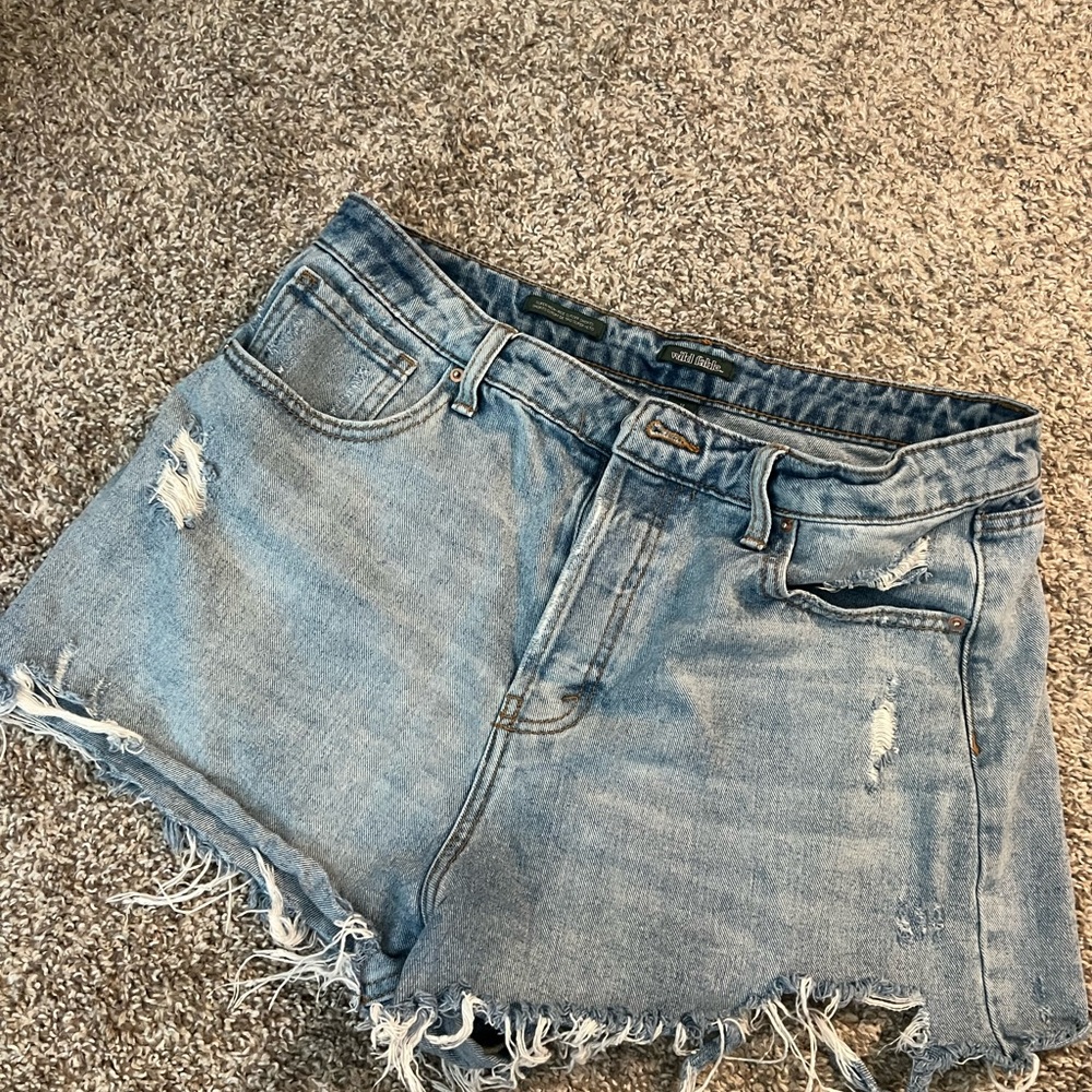 Women's Distressed Denim Shorts